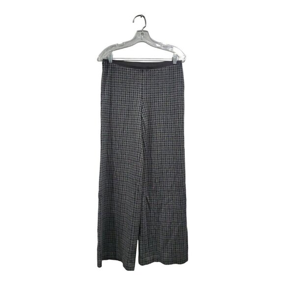 J. Jill Pants - J Jill Womens Ponte Full Leg Pull On Pants Gray Plaid Check Academia Str…